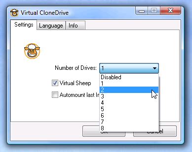 virtual clone drive mount iso